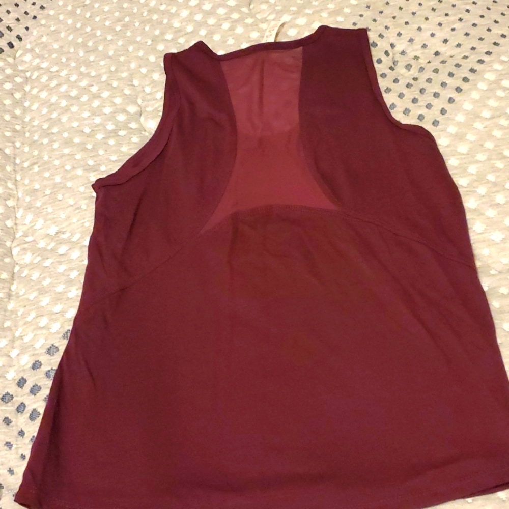 Balance Collection Burgundy Crop Top